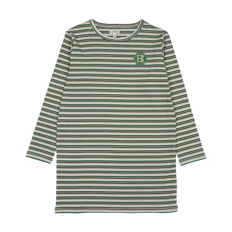 bonjoy SUMMER STRIPE 3/4 SLEEVE T SHIRT BTSS26013LT