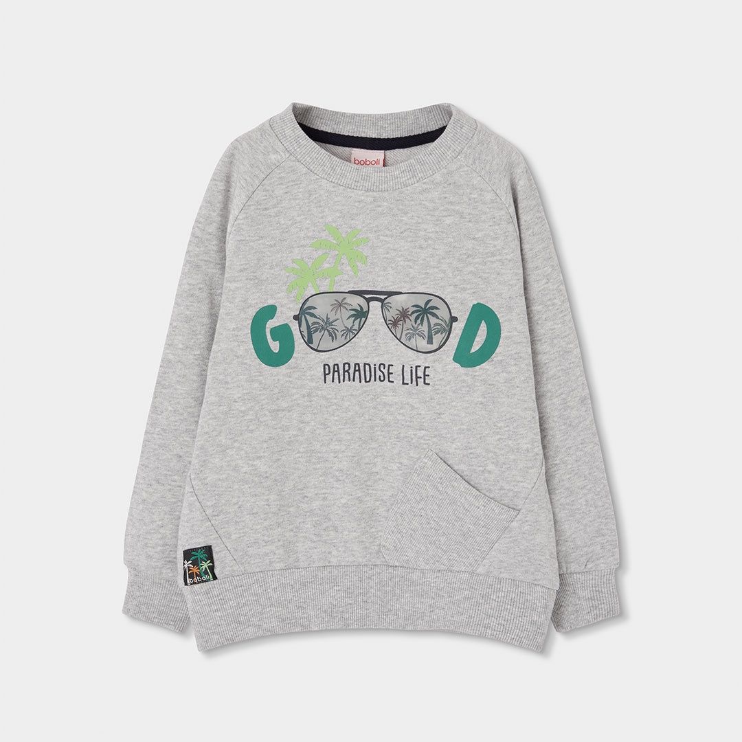 Boboli 513009 Fleece sweatshirt for boy -BCI