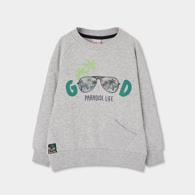 Boboli 513009 Fleece sweatshirt for boy -BCI