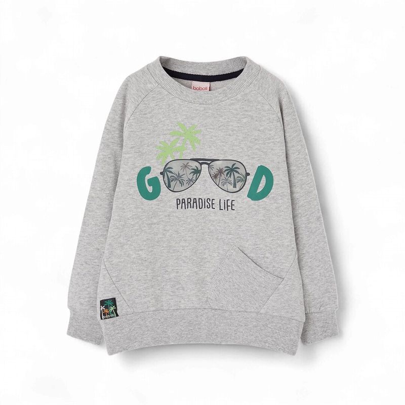 Boboli 513009 Fleece sweatshirt for boy -BCI