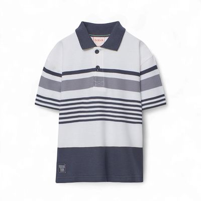 Boboli 853073 Pique polo striped for boy -BCI