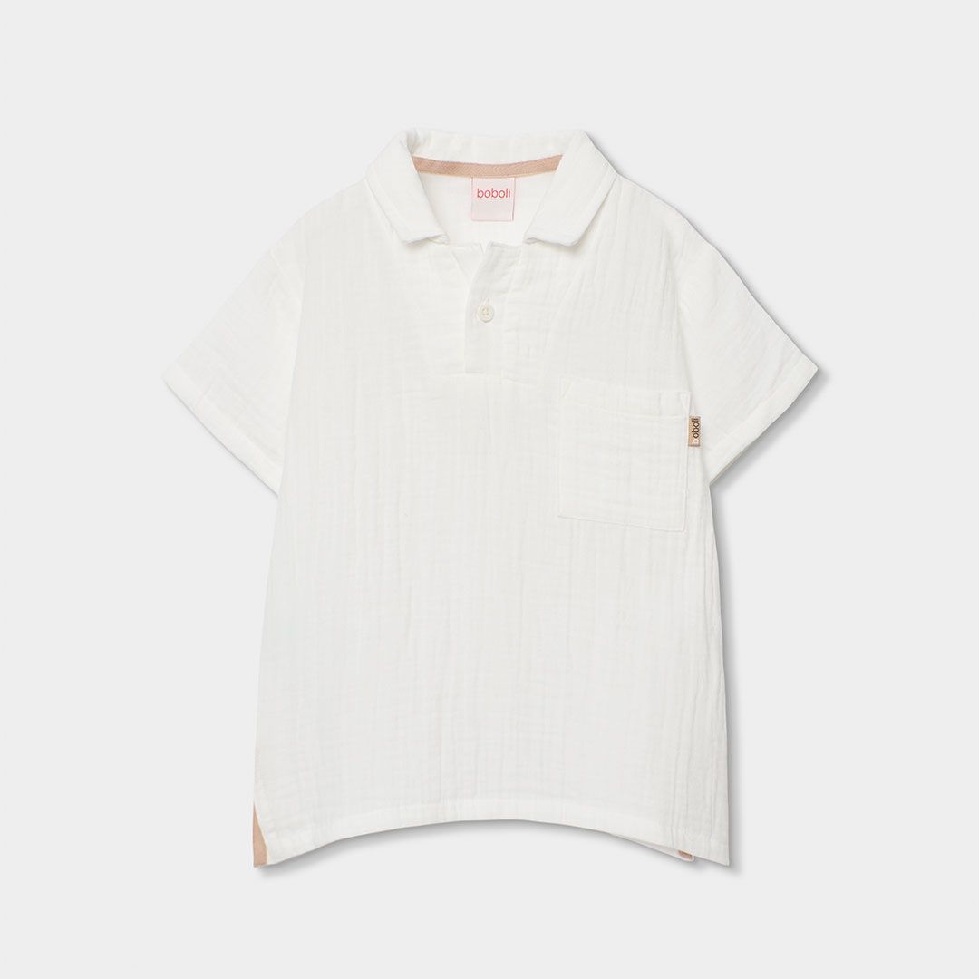 Boboli 533056 Polo muslin for boy -BCI