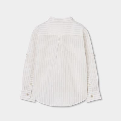 Boboli 863007 Shirt linen striped for boy -BCI