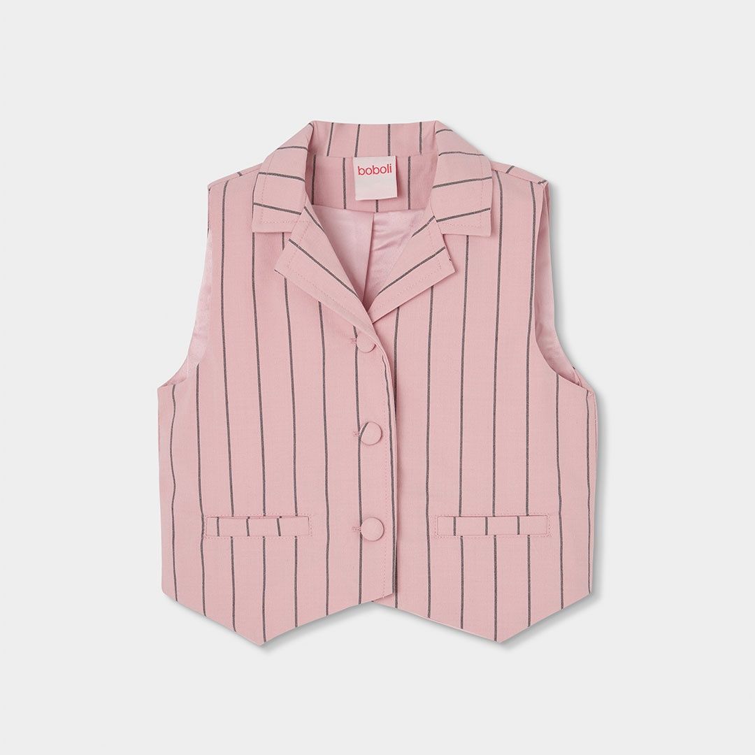 Boboli 783031 Vest striped with shorts  for girl