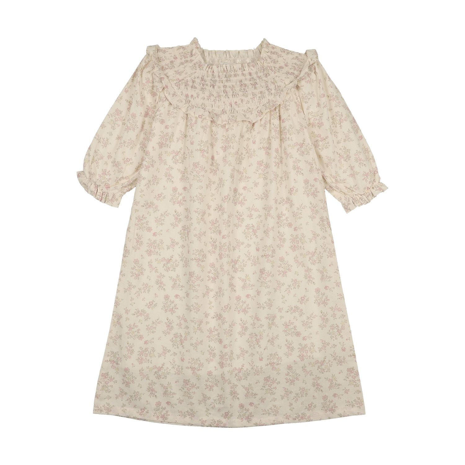 Bonjoy BTSS26012D Pastel Garden 3/4 Sleeve Dress