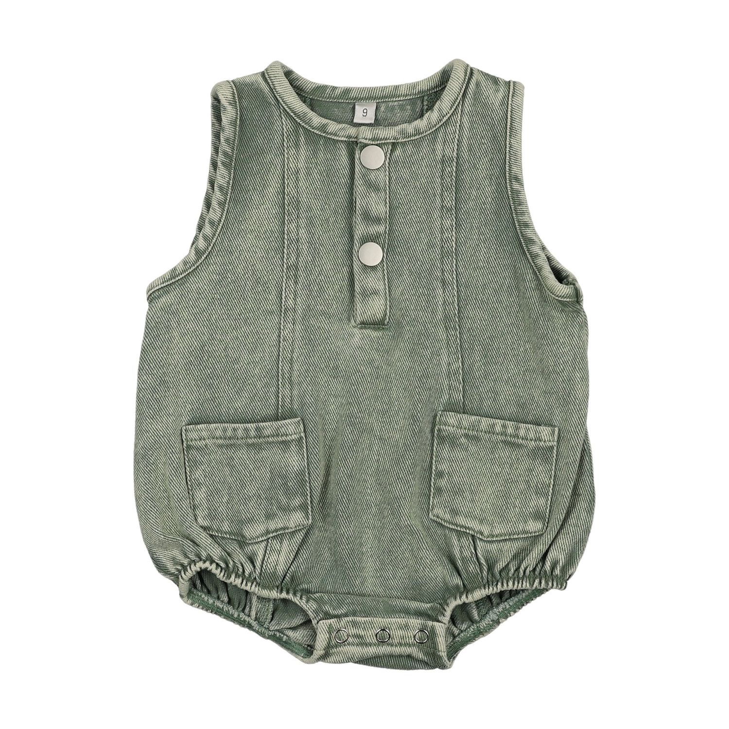 Bonjoy BTSS26022R Colored Jean Romper