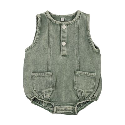 Bonjoy BTSS26022R Colored Jean Romper