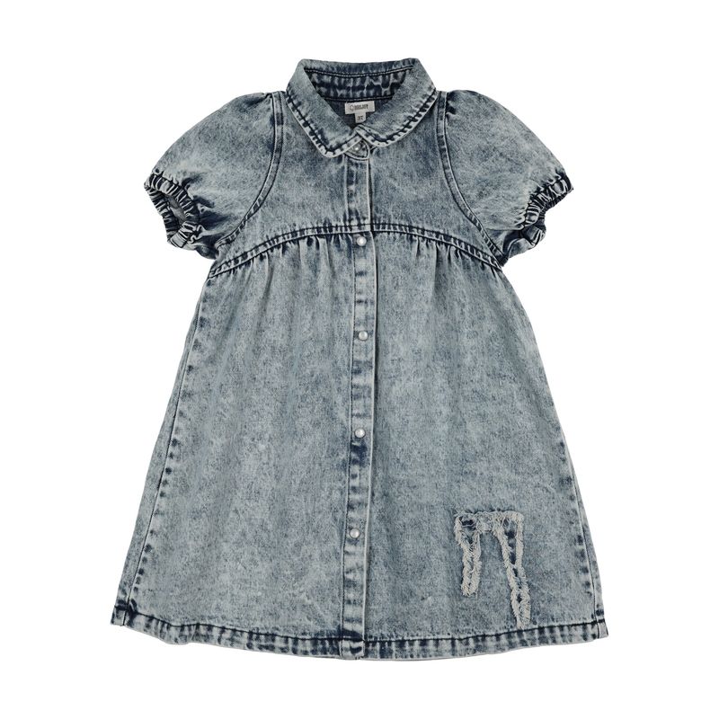 Bonjoy BTSS26024SSD Jean Patch Short Sleeve Dress
