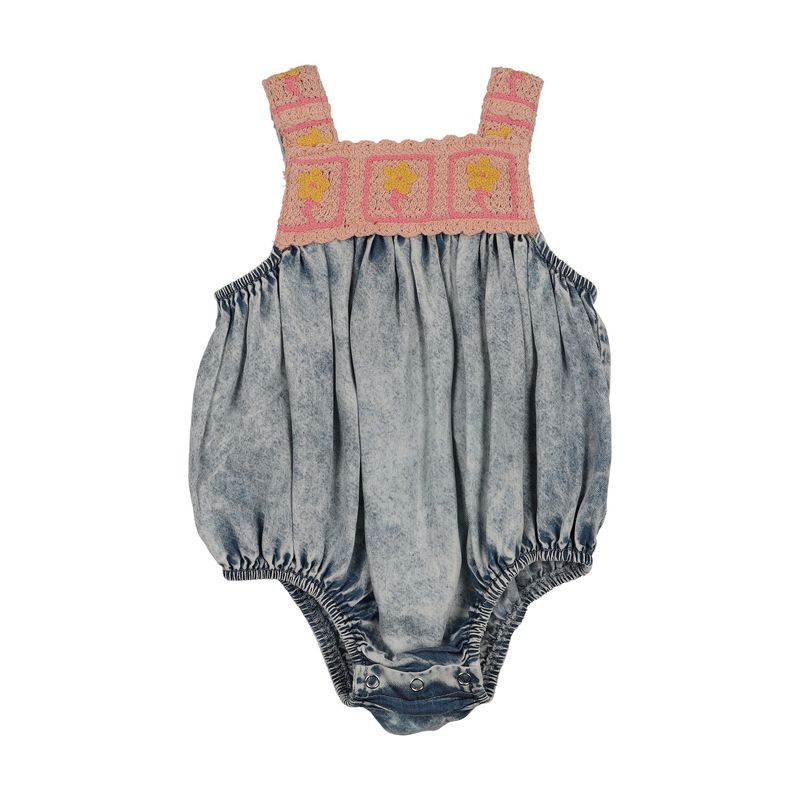 Bonjoy BTSS26007R Crochet Tencel Romper