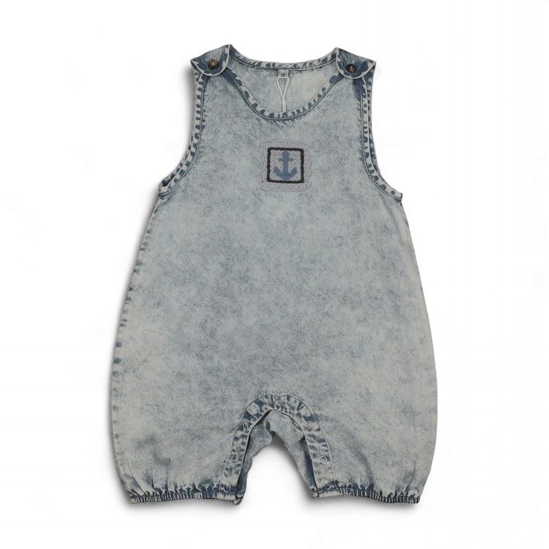 Bonjoy BTSS26007SR Crochet Tencel Shorts Romper