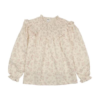 Bonjoy BTSS26012SK Pastel Garden Smocked Shirt + Skirt Set