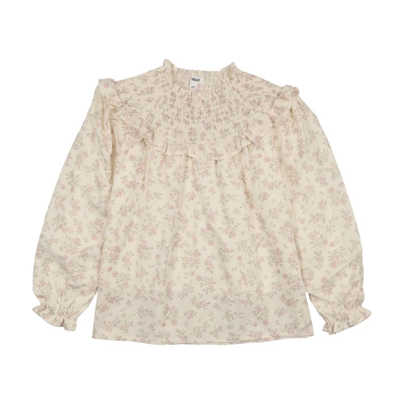 Bonjoy BTSS26012SK Pastel Garden Smocked Shirt + Skirt Set