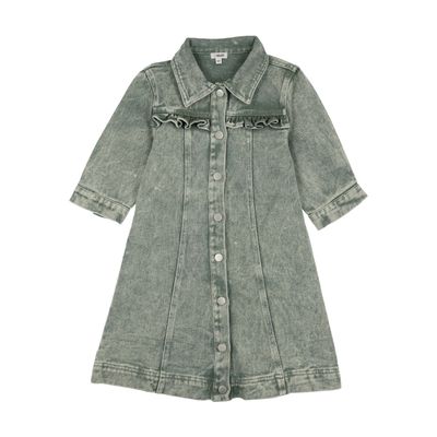 Bonjoy BTSS26022D Colored Jean 3/4 Sleeve Dress