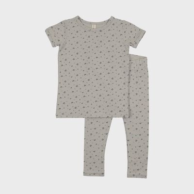 Lil legs PRINTED SHORT SLEEVE LEGGING SET