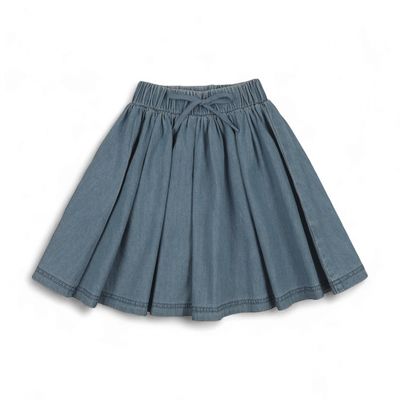 Lil legs DENIM DRAWSTRING SKIRT