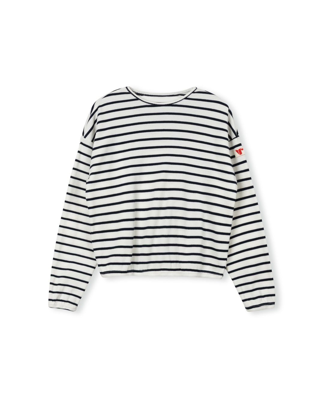 Vibe Striped Waffle Tee