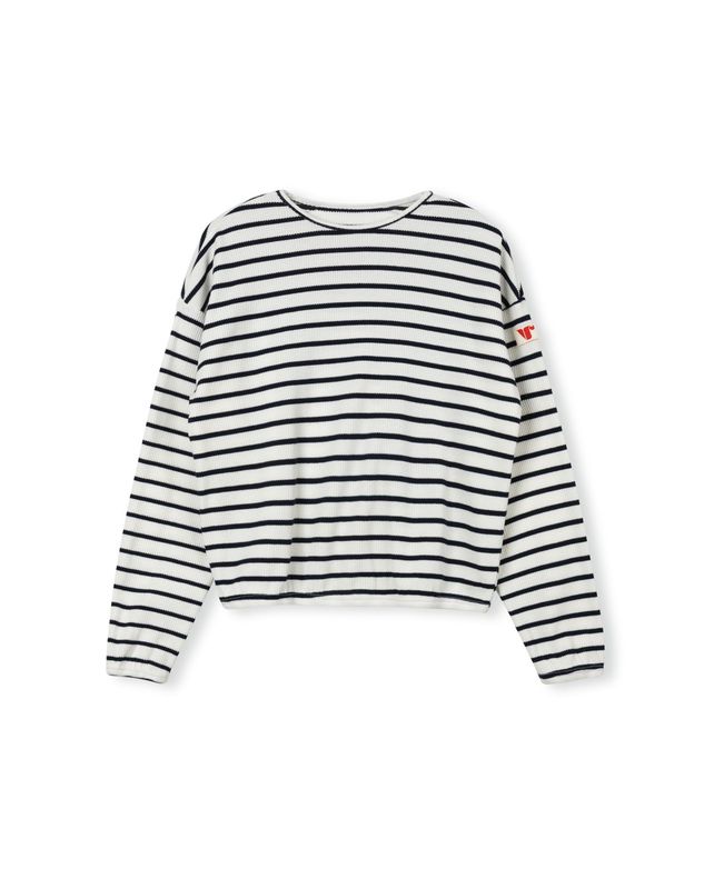 Vibe striped waffle tee C-25396 with comfy fit. Textured, breathable, and classic everyday casual striped style.