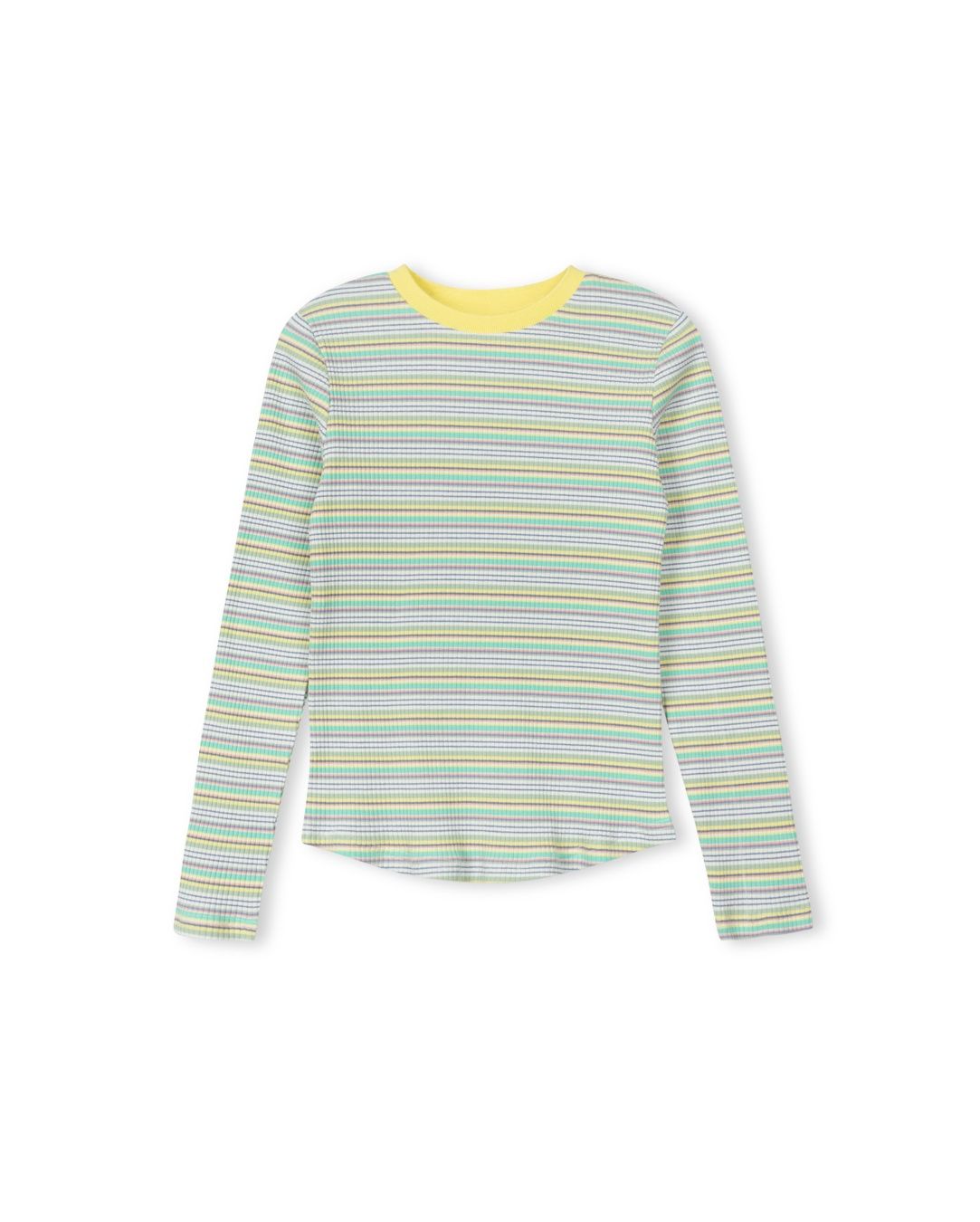 Vibe Multi Striped Ribbed T-shirt