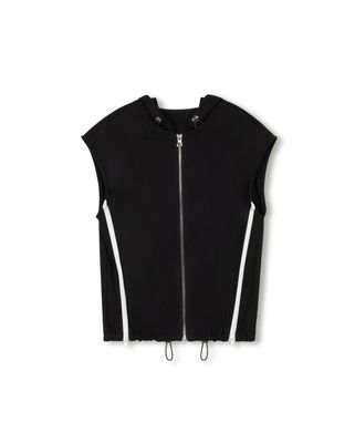 Vibe Clay Sweatshirt Detail Vest