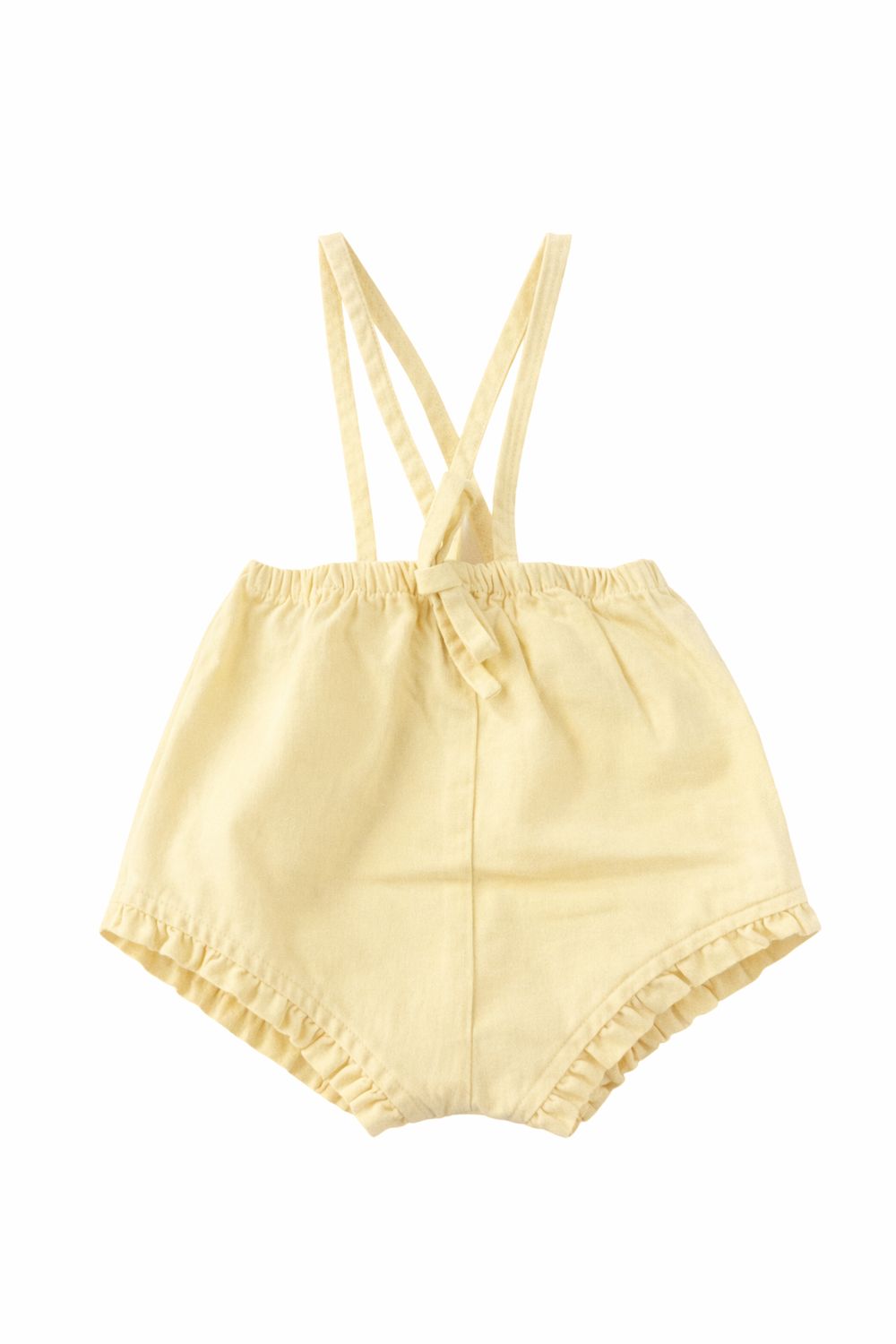 Kin and Kin KSS26-D12RUFFLED OVERALL W/ STRAPS