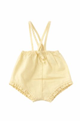 Kin and Kin KSS26-D12RUFFLED OVERALL W/ STRAPS