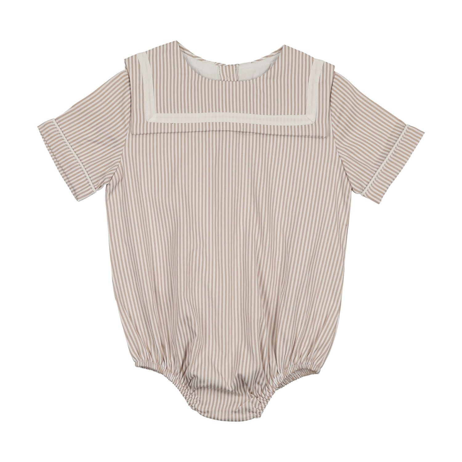 BONJOY Shabbos Sailor Stripe Romper - Boy BTSS26014BR