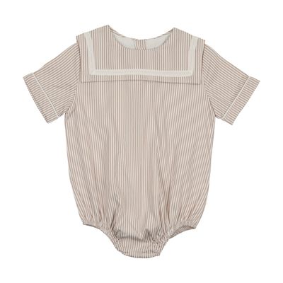 BONJOY Shabbos Sailor Stripe Romper - Boy BTSS26014BR