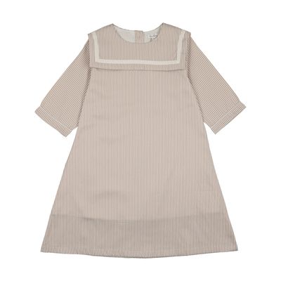 BONJOY Shabbos Sailor Stripe 3/4 Sleeve Dress BTSS26014D