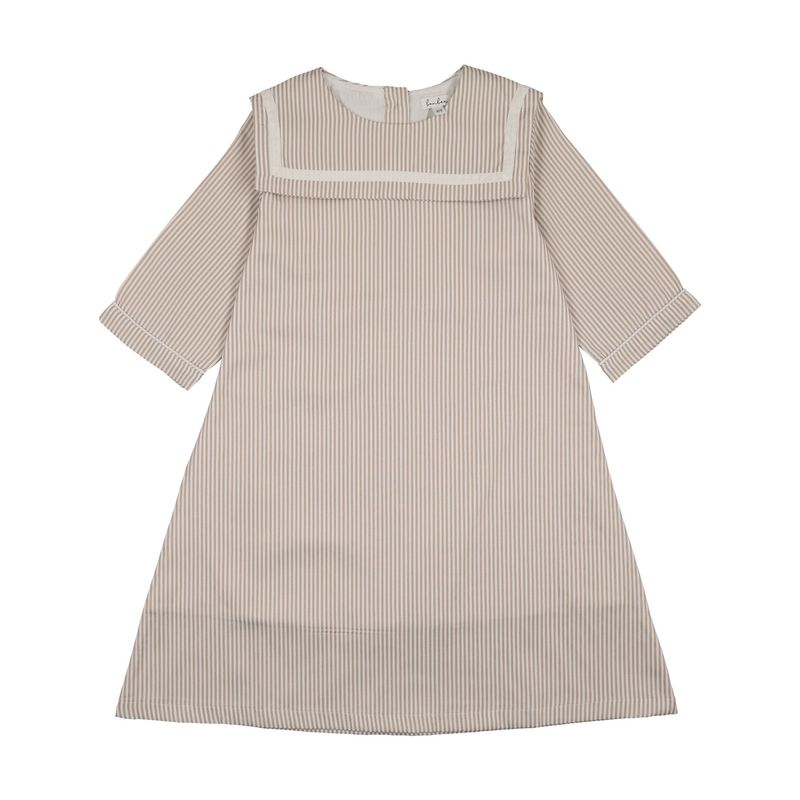 BONJOY Shabbos Sailor Stripe 3/4 Sleeve Dress BTSS26014D