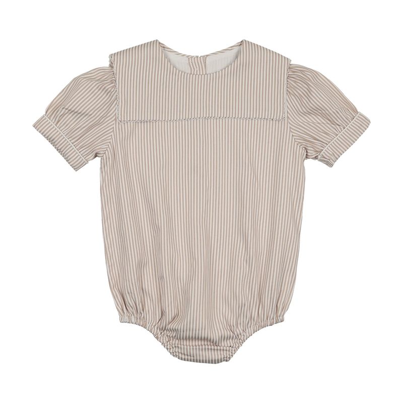 BONJOY Shabbos Sailor Stripe Romper - Girl BTSS26014GR