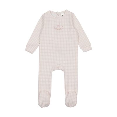 BONJOY Dainty Grid Footie BLSS260016F