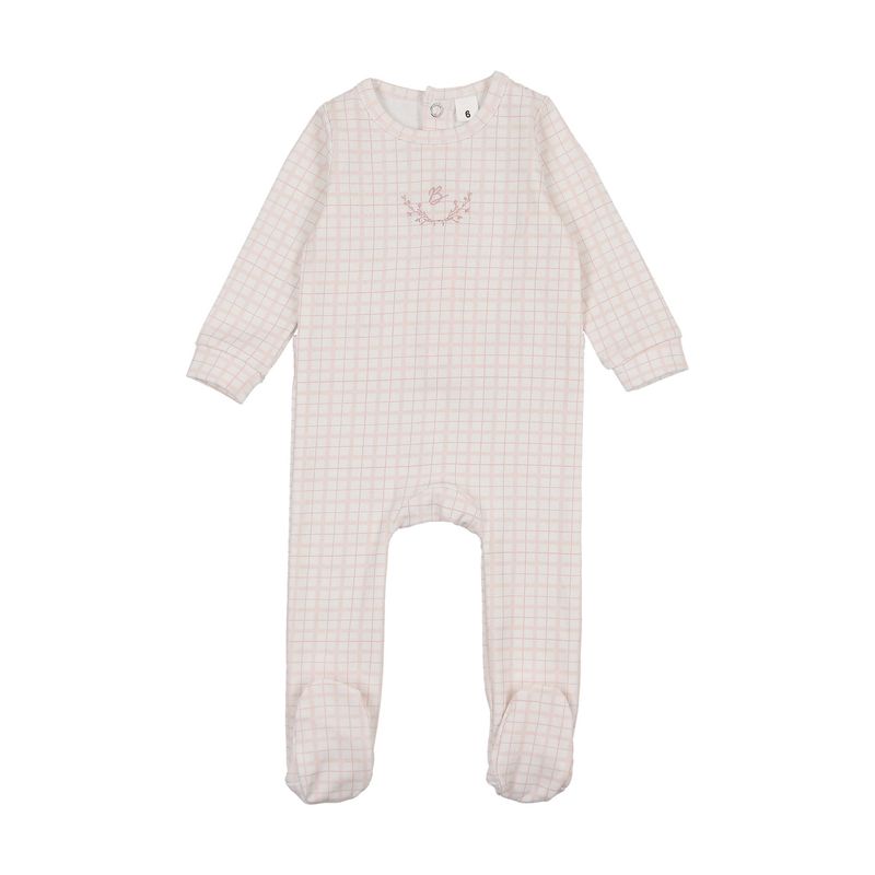 BONJOY Dainty Grid Footie BLSS260016F