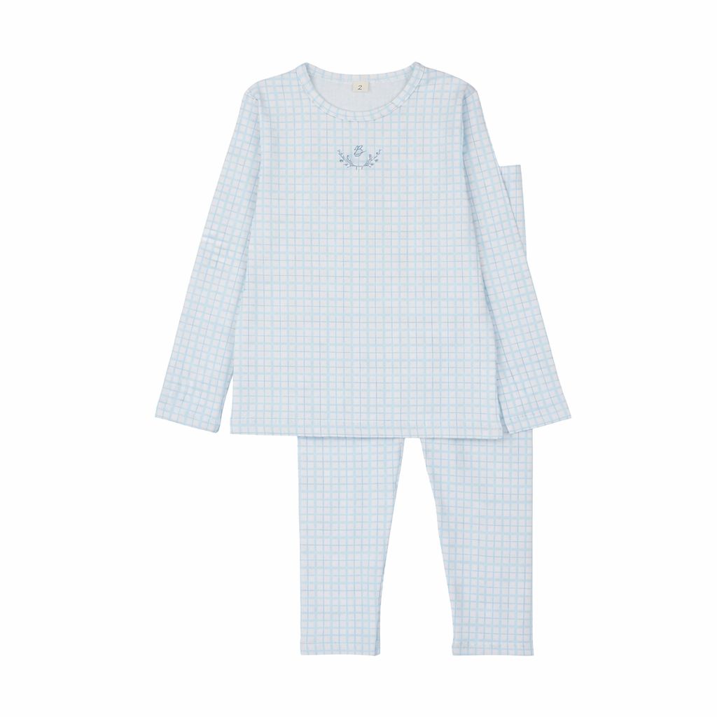 BONJOY Dainty Grid Long Sleeve Pj'S BLSS260016LP