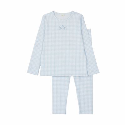 BONJOY Dainty Grid Long Sleeve Pj'S BLSS260016LP