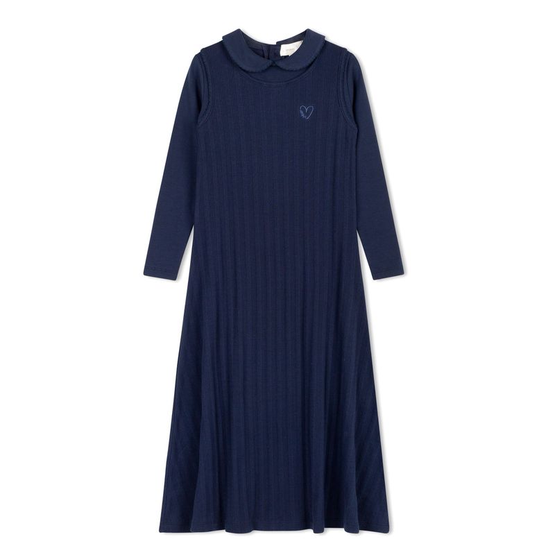 L'amour Lou Variegated ribbed maxi robe LLS2-N