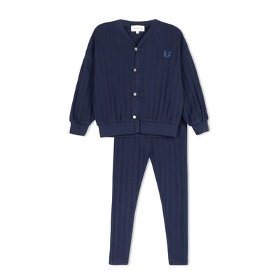 L'amour Lou Variegated ribbed boys shabbos pj LLS1