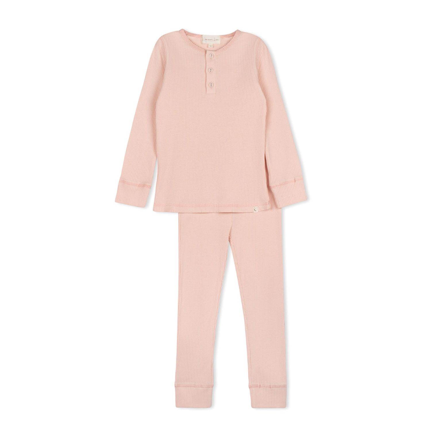 L'amour Lou Ribbed Henley pj LLS29-P
