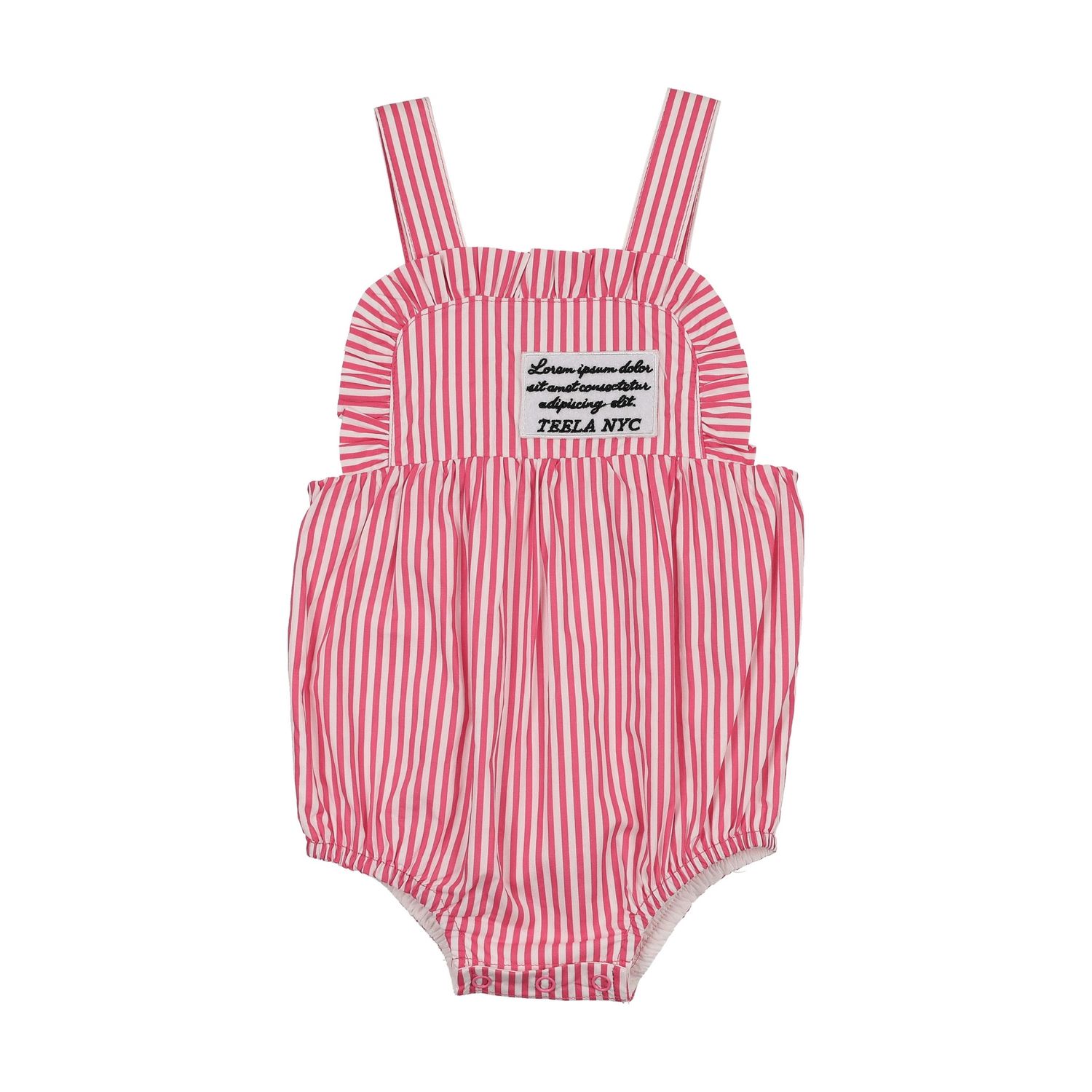 TEELA  GIRLSSeersucker Baby Girl Romper 22-029B