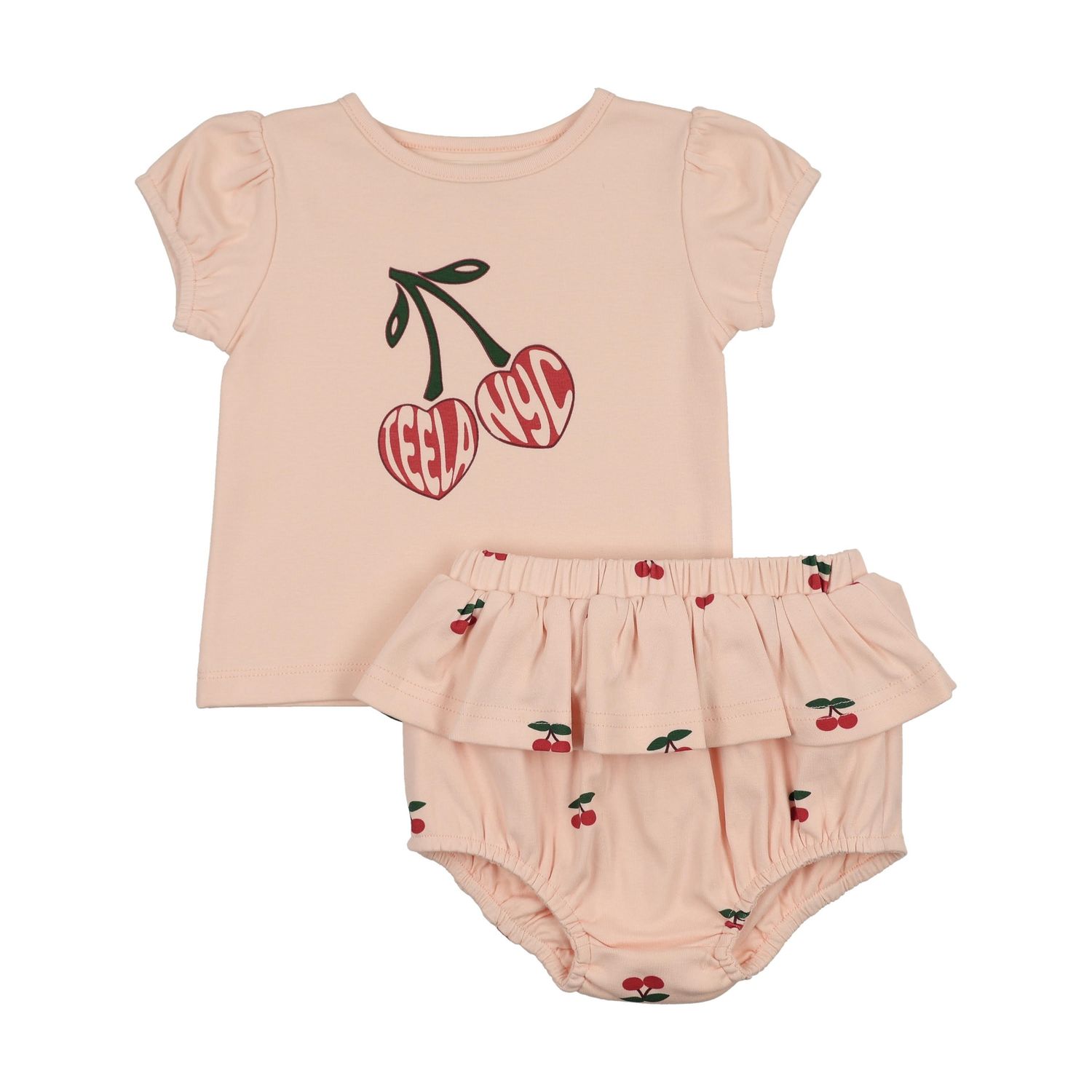TEELA Cherries Baby Girls Set 22-106