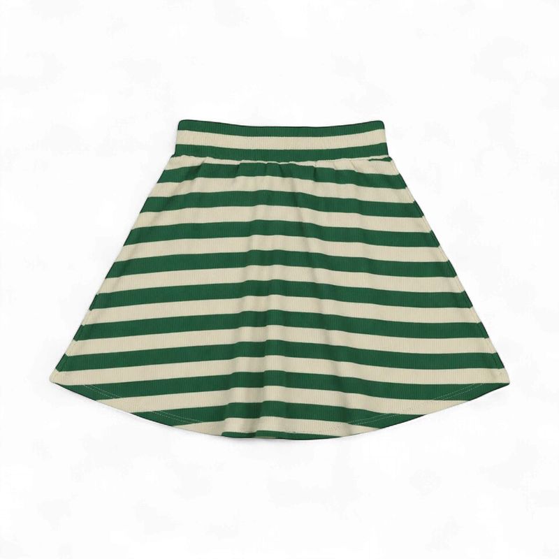 BONJOY BTSS26005SK Embroidered Stripe Skirt