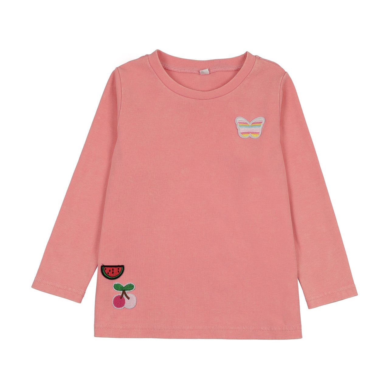 BONJOY BTSS26051LT Washed Patch 3/4 Sleeve T-Shirt