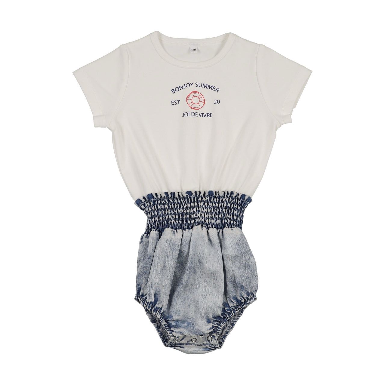 BONJOY BTSS26004GR Bonjoy Summer Romper - Girl
