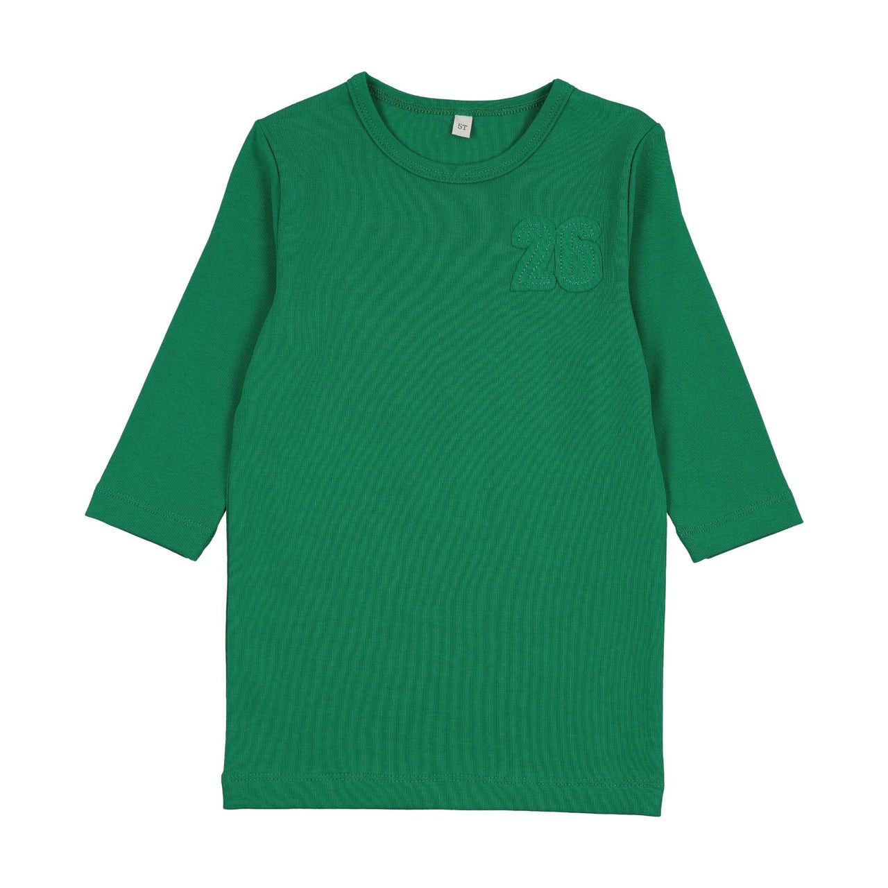 BONJOY BTSS26005LT Embroidered Stripe 3/4 Sleeve T-Shirt