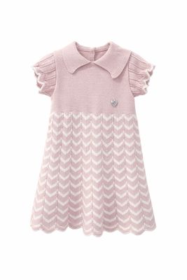 GRANLEI 126-415 KNIT PINK GIRL DRESS