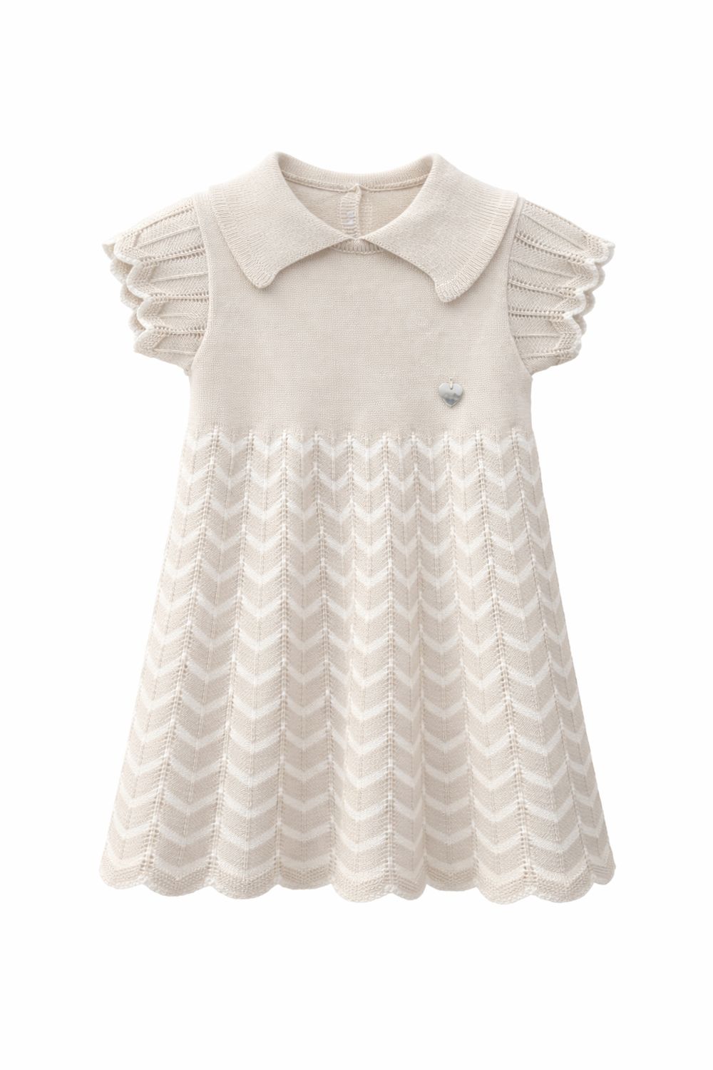 GRANLEI 126-415 BEIGE KNIT DRESS