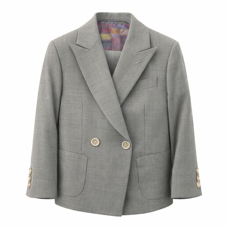 T.O BLACK LABLE BOYS SLIM SUIT NOIR-5S-PK-PP