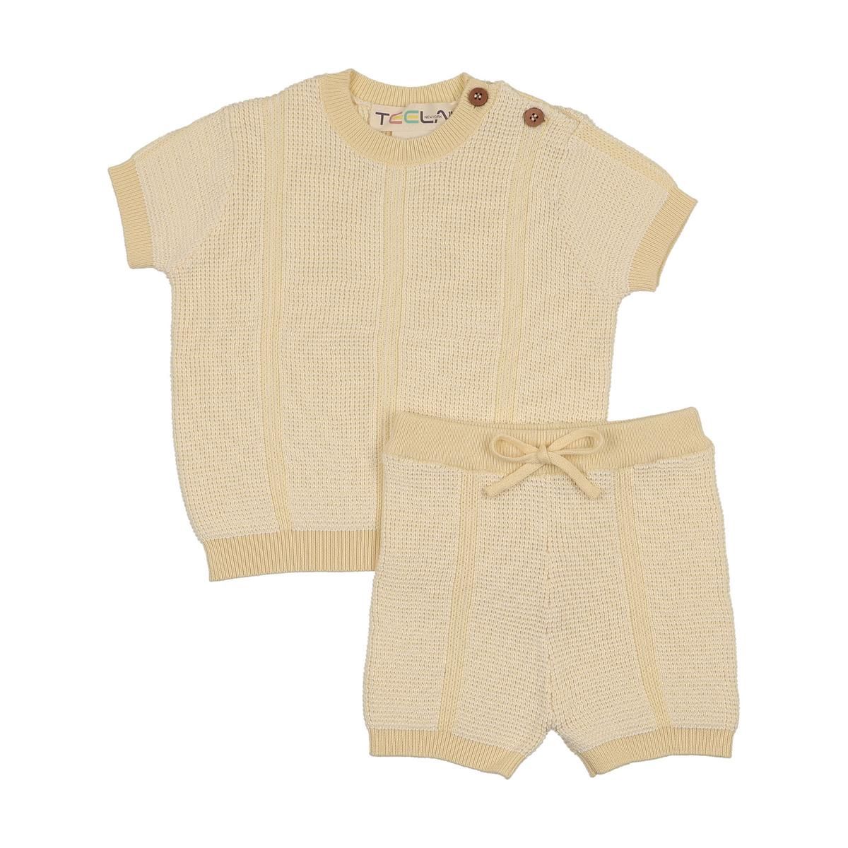 TEELA Yellow Knit Baby Boy Set 22-264