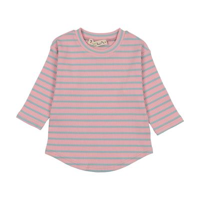 TEELA Stripe Ribbed Tee 22-133D