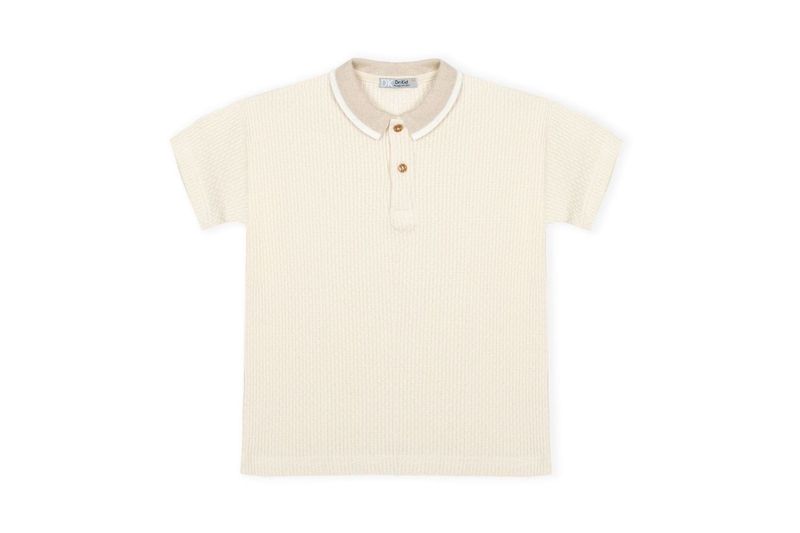 DR KID soft boys polo DK671/PV26 with comfy fit. Breathable, stylish, and effortless everyday European charm.