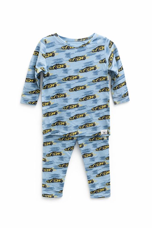 SWEET BAMBOO L/S Bid Kid Pajama - Rev Your Engines